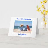 LET'S CELEBRATE "US" - 25. WOHNUNGSJAHRESTAG KARTE (Gelbe Blume)