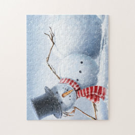 Let's Chill Sexy Snowman Holiday Puzzle