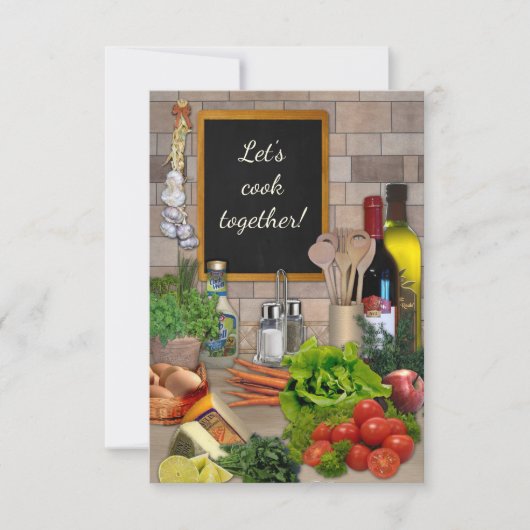 Let's Cook Together! Einladung (Vorderseite)