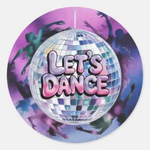 Let's Dance Geburtstagsparty Bash Runder Aufkleber