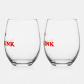 Let's Day Drink - Funny Drinking Quote Weinglas Ohne Stiel (Links)