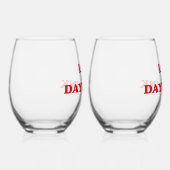 Let's Day Drink - Funny Drinking Quote Weinglas Ohne Stiel (Rechts)