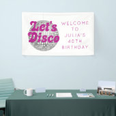 Let's Disco Birthday/Bachelorette Banner (Messeveranstaltung)