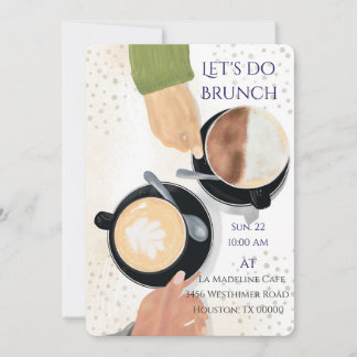 Let's Do Brunch Latte 2 Einladung