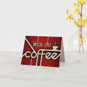 let's do coffee! karte (Gelbe Blume)