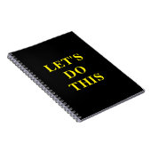 Let's Do This - 6.5" x 8.75" Classic Notebook Notizblock (Rechte Seite)