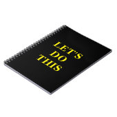 Let's Do This - 6.5" x 8.75" Classic Notebook Notizblock (Linke Seite)