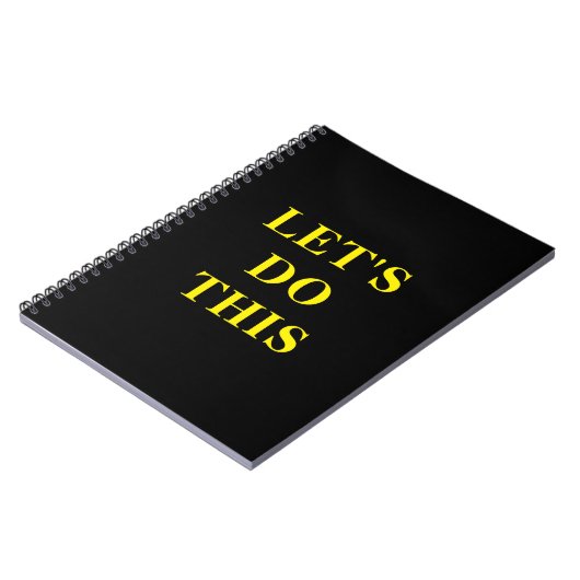 Let's Do This - 6.5" x 8.75" Classic Notebook Notizblock (Linke Seite)