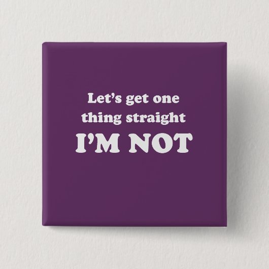 Lets erhalten eine Sache gerade Button (Vorderseite)