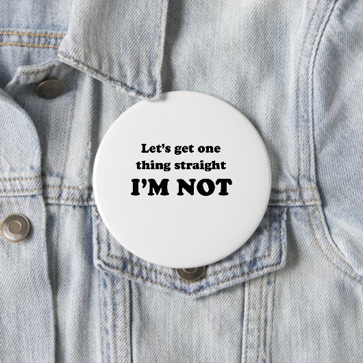 Lets erhalten eine Sache gerade Button (Beispiel)