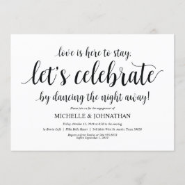 Lets feiern, Verlobung, die Party einlädt Einladung