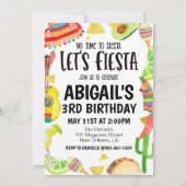 Let's Fiesta Birthday Party Invitation Einladung (Vorderseite)