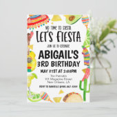Let's Fiesta Birthday Party Invitation Einladung (Stehend Vorderseite)