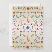 Let's Fiesta Bridal Shower Mexican Floral Einladung (Rückseite)