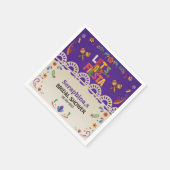 Let's Fiesta Bridal Shower Mexican Floral Serviette (Ecke)