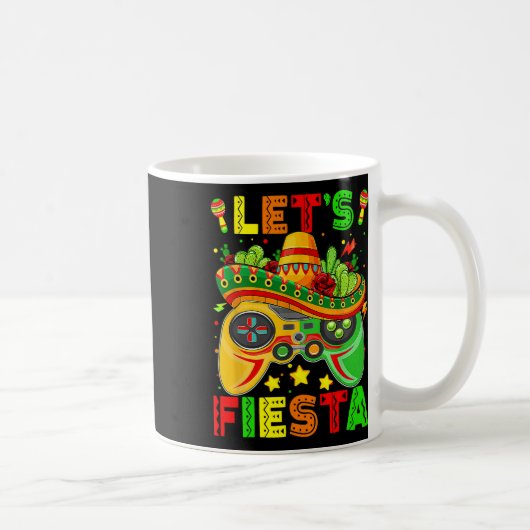 Let's Fiesta Cinco De Mayo Shirt Kids Gamer Boy Vi Kaffeetasse (Rechts)