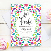 Let's Fiesta Floral Fiesta Mexican Bridal Shower Einladung