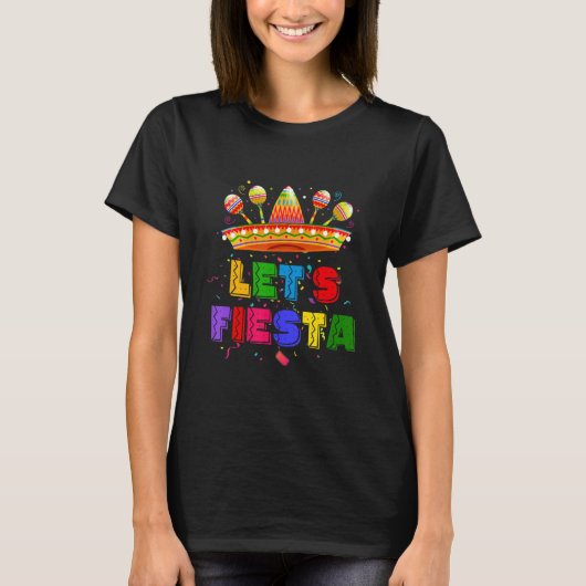 Let's Fiesta Mexican Fiesta Party T-Shirt (Vorderseite)
