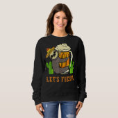 Let's Fiesta Sloth Beer Drinking Cinco De Mayo Mex Sweatshirt (Vorne ganz)