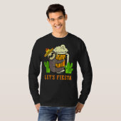 Let's Fiesta Sloth Beer Drinking Cinco De Mayo Mex T-Shirt (Vorne ganz)