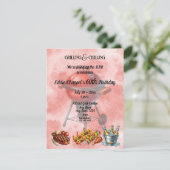 Let's Fire Up the Grille 60th Birthday Invitation Einladung (Stehend Vorderseite)