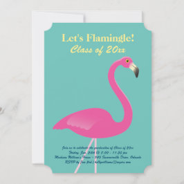 Let's Flamingle Class of 2016 Grad - Türkis Einladung
