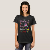 Let's Flamingle Flamingo And Jingle Christmas In J T-Shirt (Vorne ganz)