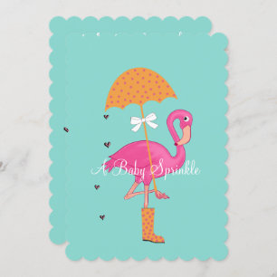 Let's Flamingle Flamingo Baby Brautparty Party Einladung