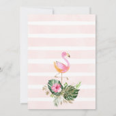 Let's Flamingle Flamingo Birthday Einladung (Rückseite)