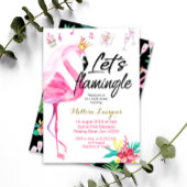 Let's Flamingle Flamingo Bridal Dusche Einladung