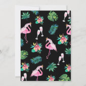 Let's Flamingle Flamingo Bridal Dusche Einladung (Rückseite)