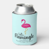 Let's Flamingle Flamingo Junggeselinnen-Abschied Dosenkühler (Kanne Vorderseite)