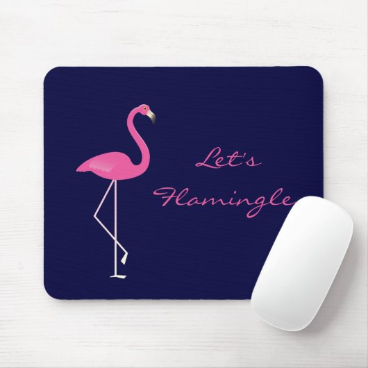 Let's Flamingle Flamingo Mousepad (Mit Mouse)