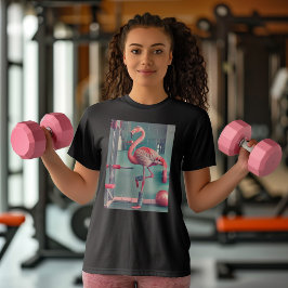 Let's Flamingle - Flamingo Wear - Gym Workout T-Shirt