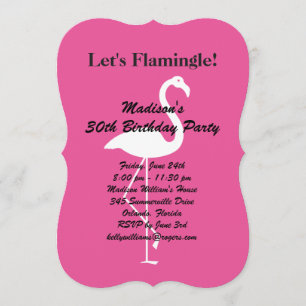 Let's Flamingle Geburtstagsparty Einladung - Fuchs