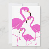 "Let's Flamingle" Geburtstagsparty Pink Einladung (Rückseite)