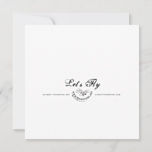 Let's Fly - Mini Print (Rückseite)