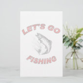 Lets gehen zu fischen briefpapier (Stehend Vorderseite)