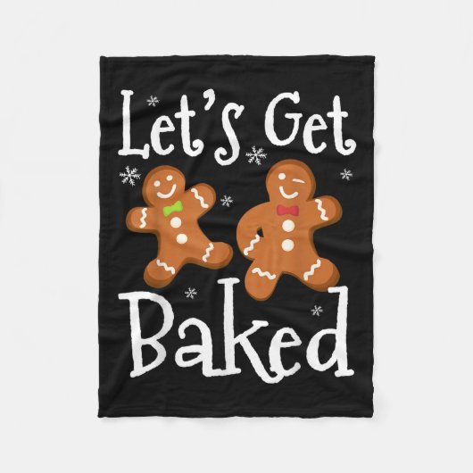 Let's Get Baked Cookie Baking Team Gingerbread Chr Fleecedecke (Vorderseite)