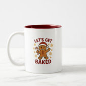 Let's Get Baked - Gingerbread Man Two-Tone Mug Zweifarbige Tasse (Links)