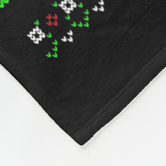 Let's Get Baked Gingerbread Man Weed Funny Christm Fleecedecke (Ecke)