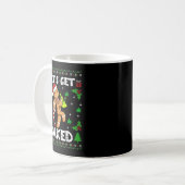 Let's Get Baked Gingerbread Man Weed Funny Christm Kaffeetasse (Vorderseite Links)