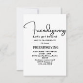 Let's Get Basted | Friendsgiving invitation Einladung (Vorderseite)