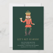 "Let's Get Crackin" Nutcracker Holiday Party Einladung (Vorderseite)