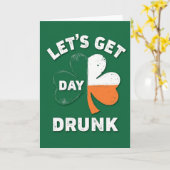 Lets Get Day Drunk Card Karte (Gelbe Blume)