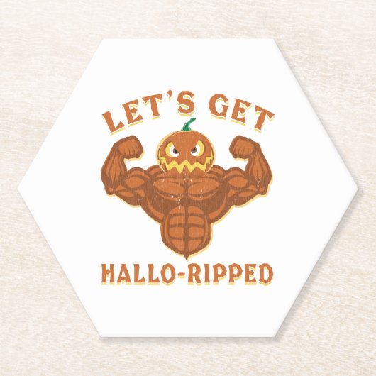 Let's Get Hallo Ripped Halloween Workout Untersetzer (Vorderseite)