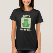 Let's Get It Om Buddhism Mantra Namaste T-Shirt (Vorderseite)