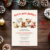 Let's Get Jolly | Christmas Cocktails Party invita Einladung