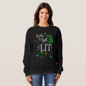 Let's Get Lit Christmas Lights Family Squad Men Wo Sweatshirt (Vorne ganz)
