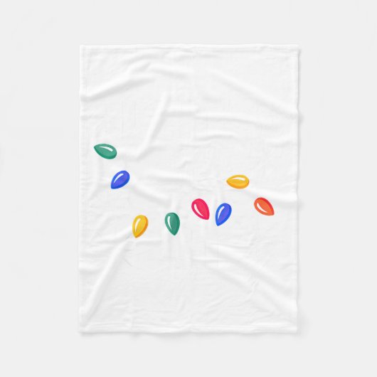 Let's Get Lit Christmas Lights Fleecedecke (Vorderseite)